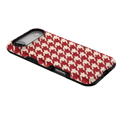 Scarlet Stitch | Red Houndstooth Case