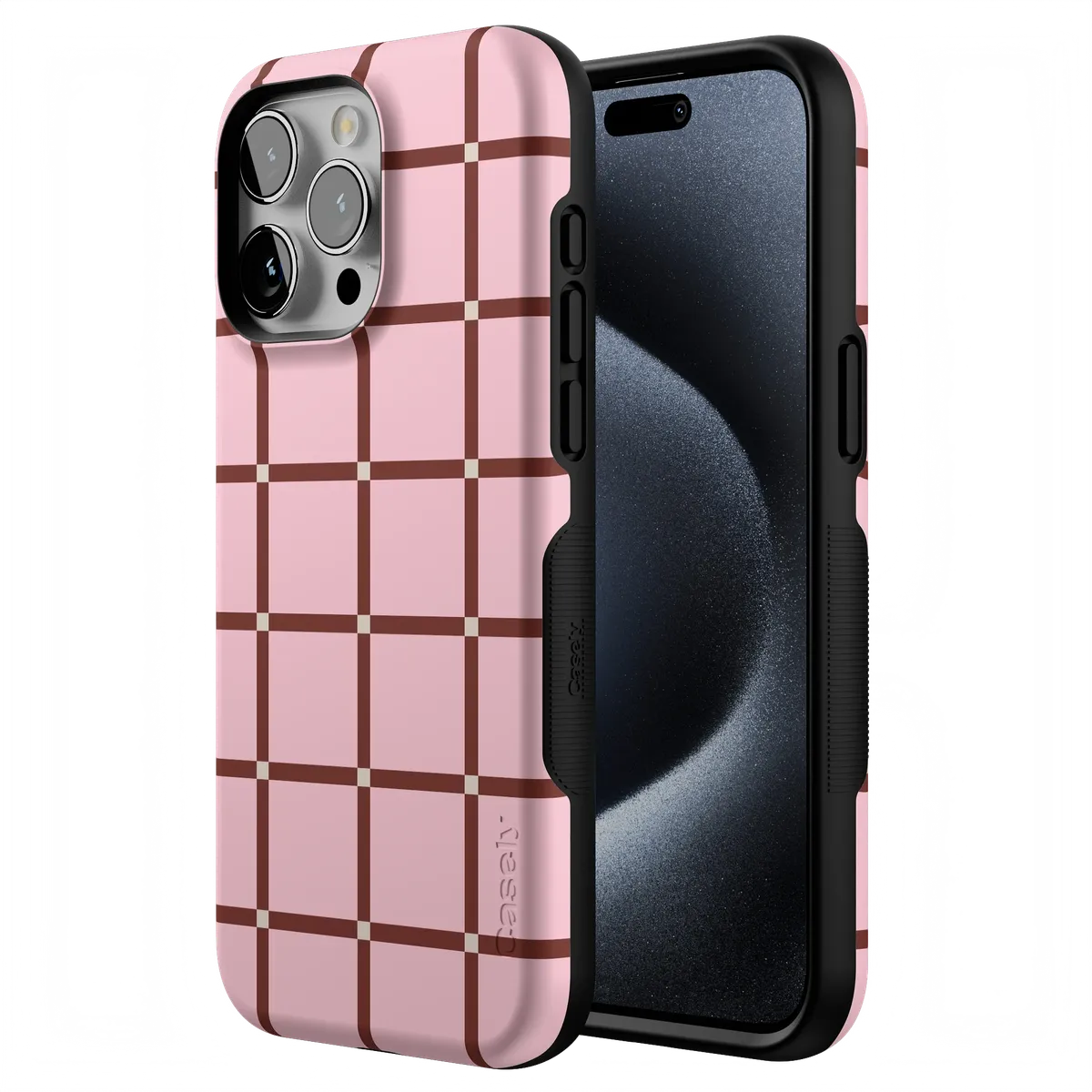 Uptown Gridlock | Pink Checkerboard Case