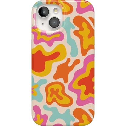 Tropical Color Splash | Abstract Retro Case iPhone Case get.casely Classic + MagSafe® iPhone 15