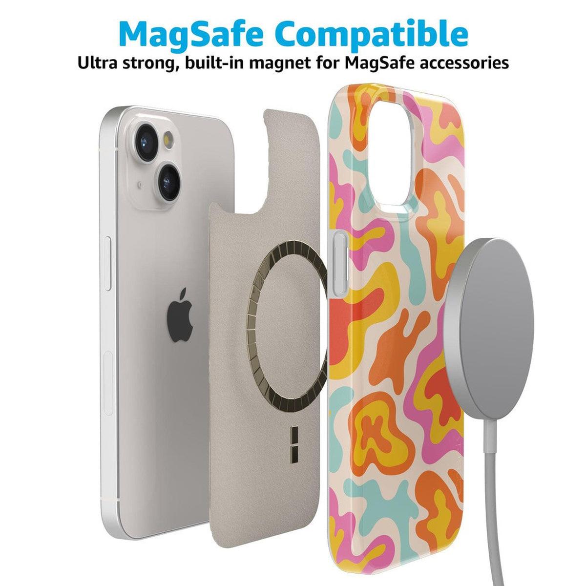 Tropical Color Splash | Abstract Retro Case iPhone Case get.casely