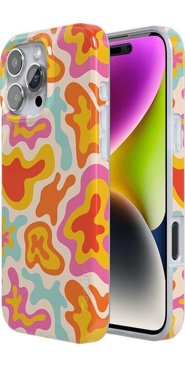 Tropical Color Splash | Abstract Retro Case iPhone Case get.casely