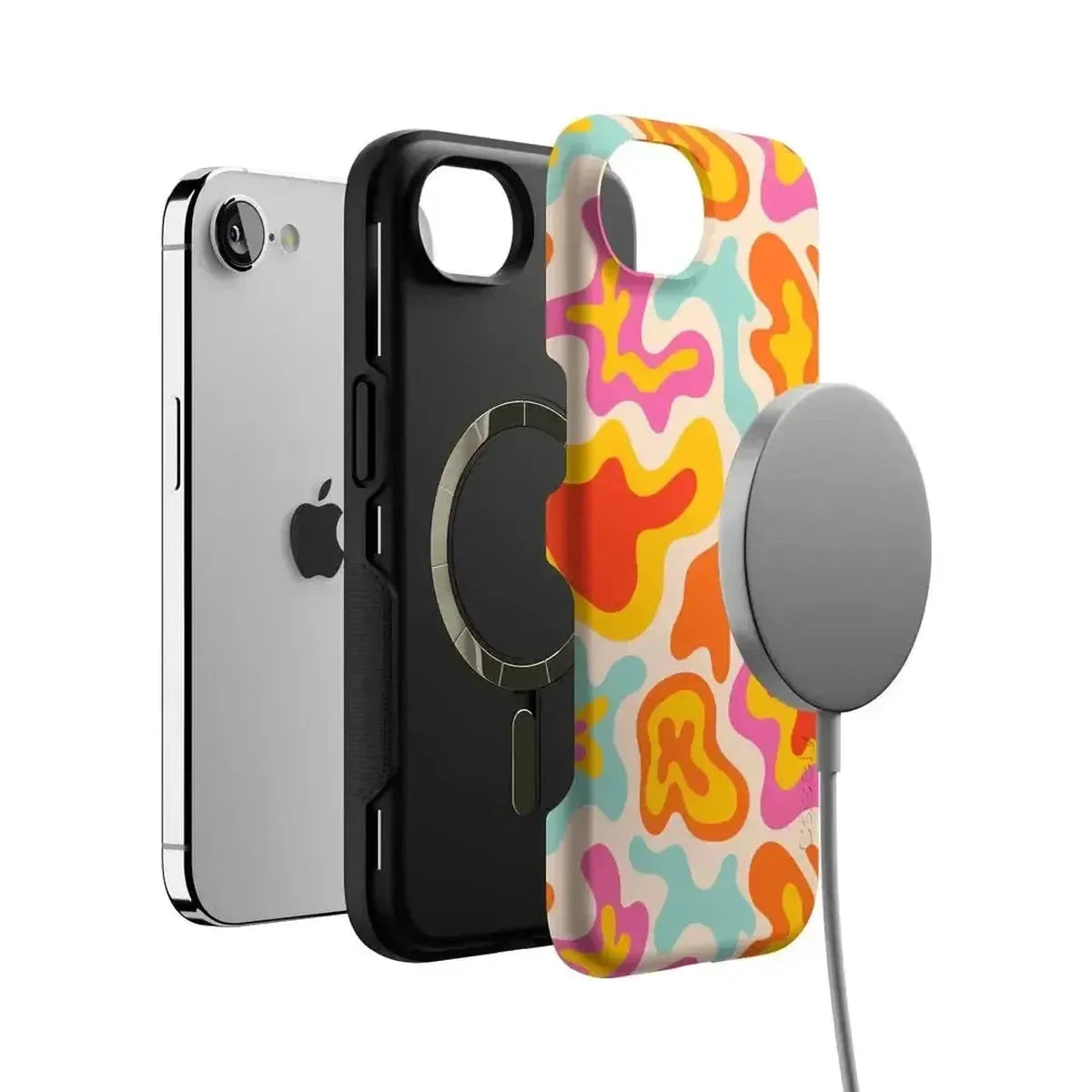 Tropical Color Splash | Abstract Retro Case iPhone Case get.casely