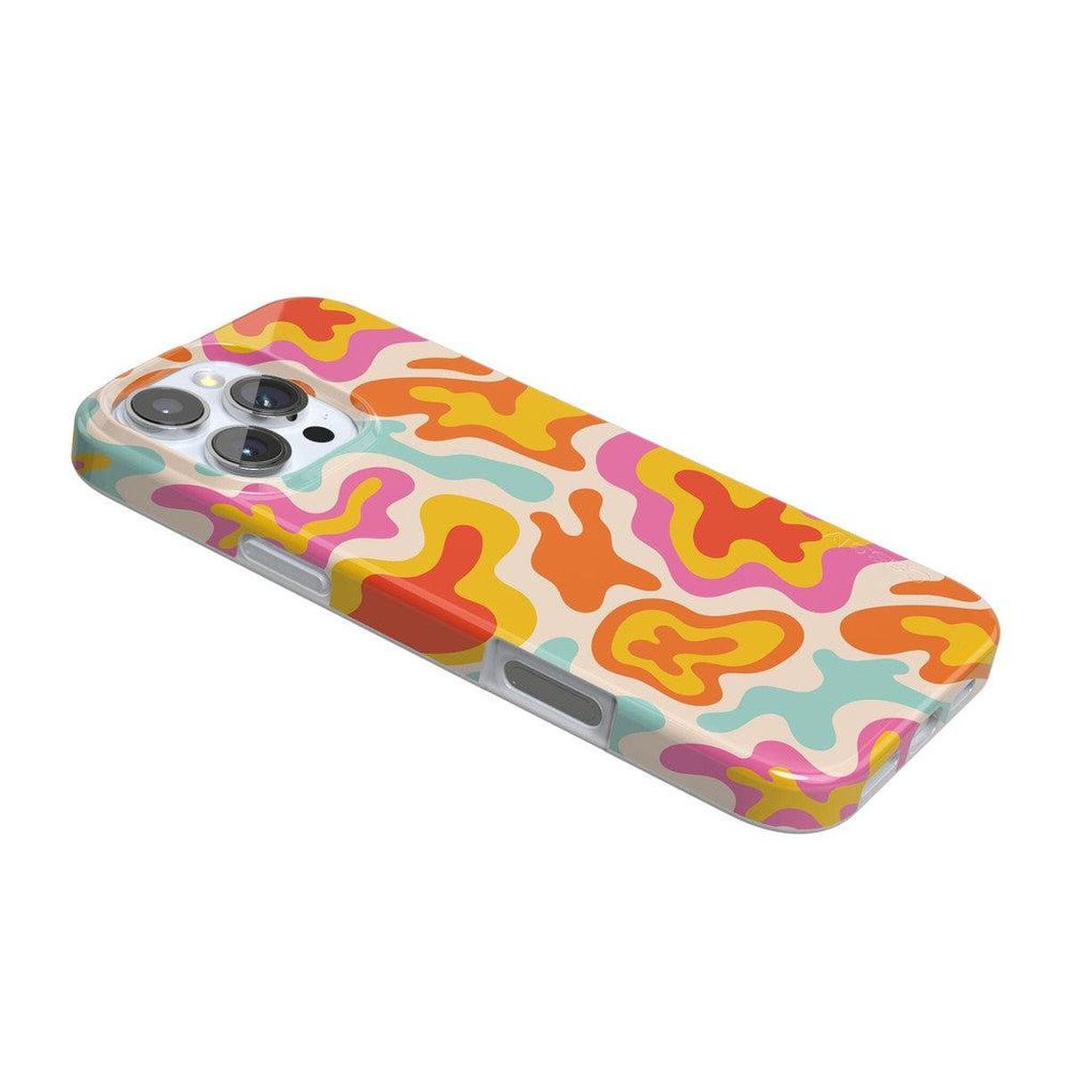 Tropical Color Splash | Abstract Retro Case iPhone Case get.casely