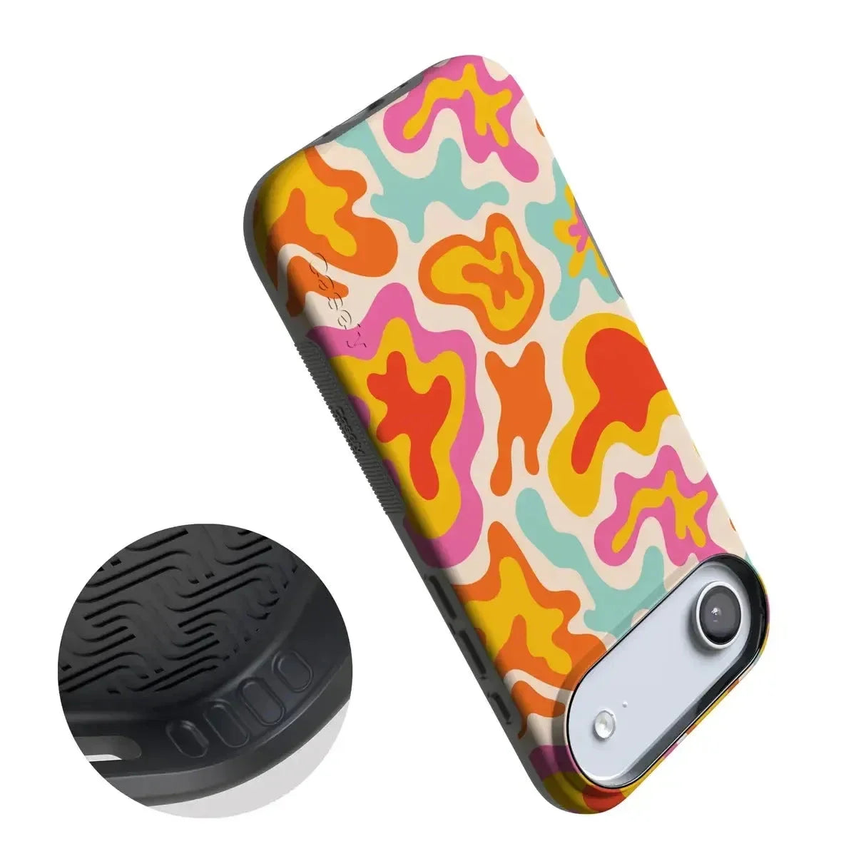 Tropical Color Splash | Abstract Retro Case iPhone Case get.casely