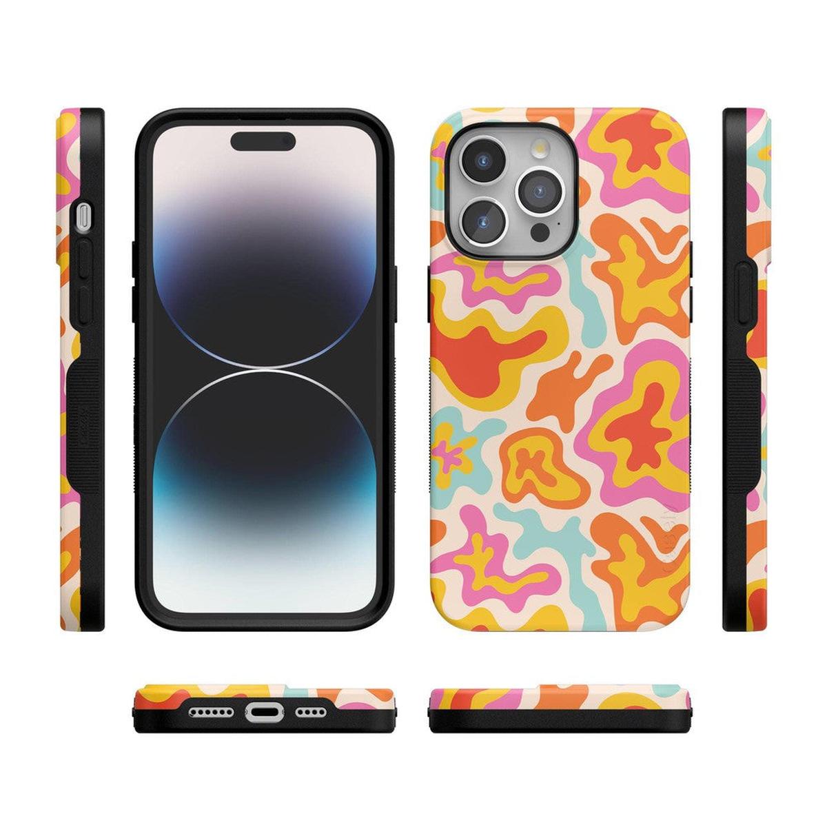 Tropical Color Splash | Abstract Retro Case iPhone Case get.casely