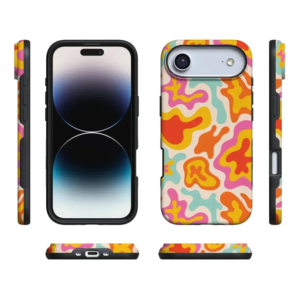 Tropical Color Splash | Abstract Retro Case iPhone Case get.casely