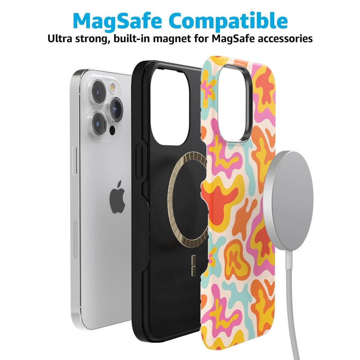Tropical Color Splash | Abstract Retro Case iPhone Case get.casely