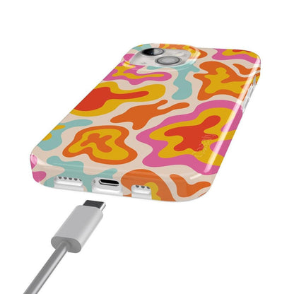 Tropical Color Splash | Abstract Retro Case iPhone Case get.casely