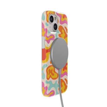 Tropical Color Splash | Abstract Retro Case iPhone Case get.casely