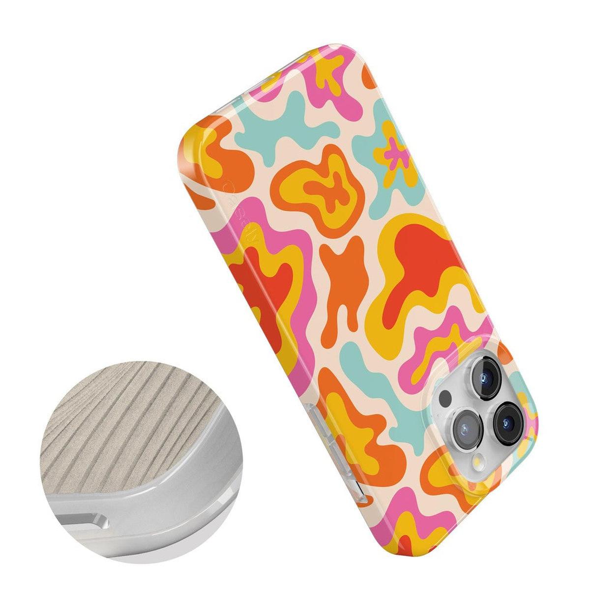 Tropical Color Splash | Abstract Retro Case iPhone Case get.casely