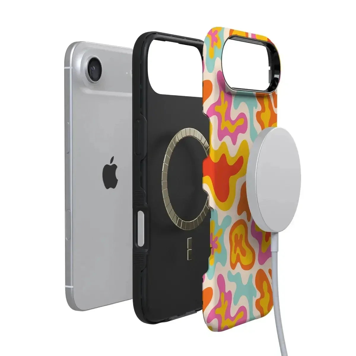Tropical Color Splash | Abstract Retro Case iPhone Case get.casely