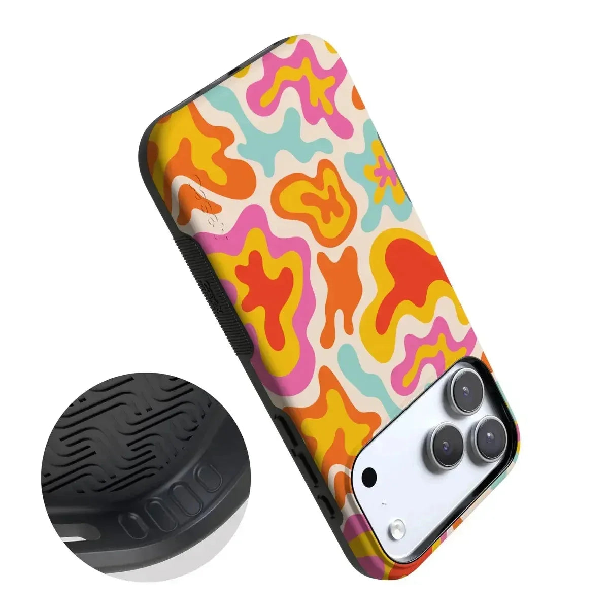 Tropical Color Splash | Abstract Retro Case iPhone Case get.casely