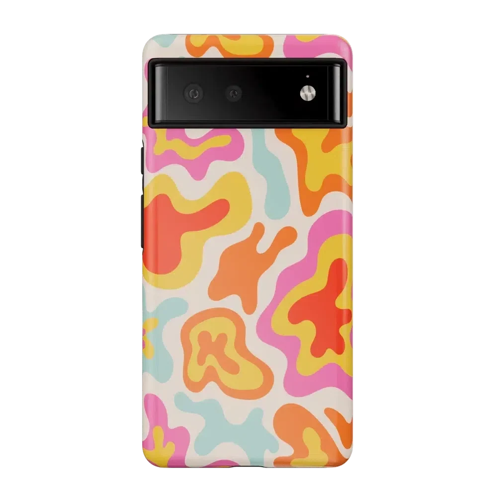 Tropical Color Splash | Abstract Retro Google Pixel Case Google Pixel Case Casetry Essential Google Pixel 6