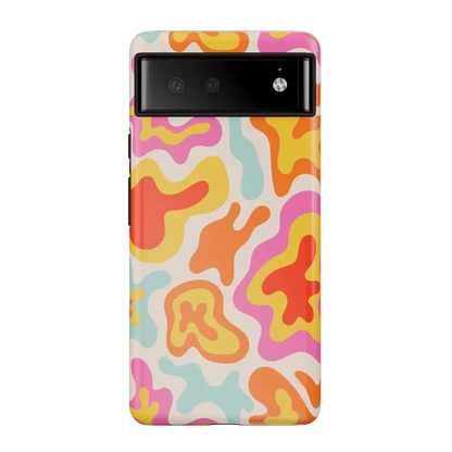 Tropical Color Splash | Abstract Retro Google Pixel Case Google Pixel Case Casetry Essential Google Pixel 6