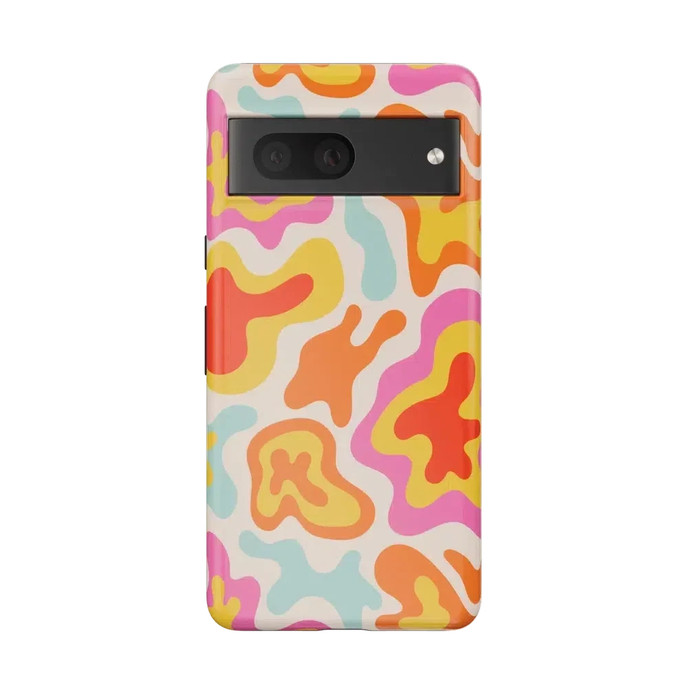Tropical Color Splash | Abstract Retro Google Pixel Case Google Pixel Case Casetry Essential Google Pixel 7