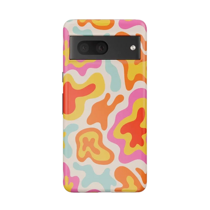 Tropical Color Splash | Abstract Retro Google Pixel Case Google Pixel Case Casetry Essential Google Pixel 7
