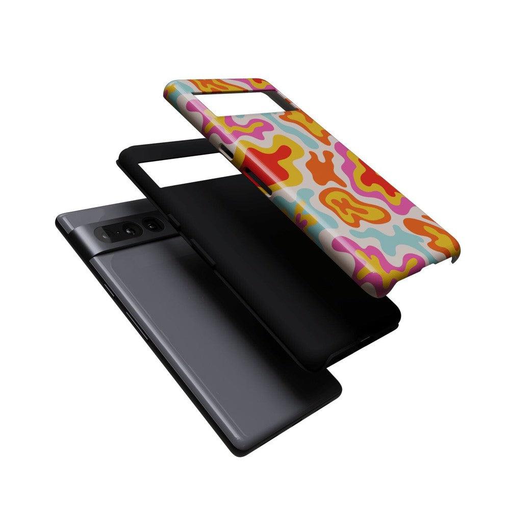 Tropical Color Splash | Abstract Retro Google Pixel Case Google Pixel Case Casetry