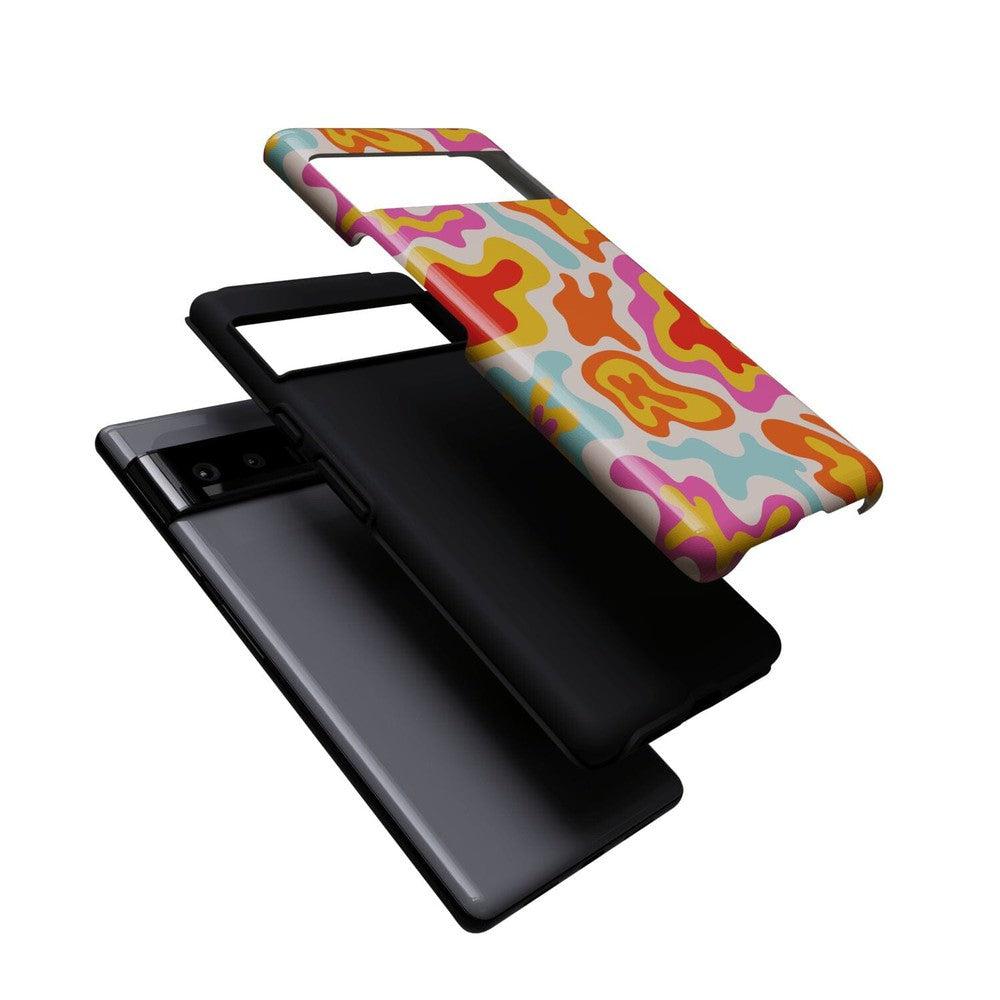 Tropical Color Splash | Abstract Retro Google Pixel Case Google Pixel Case Casetry