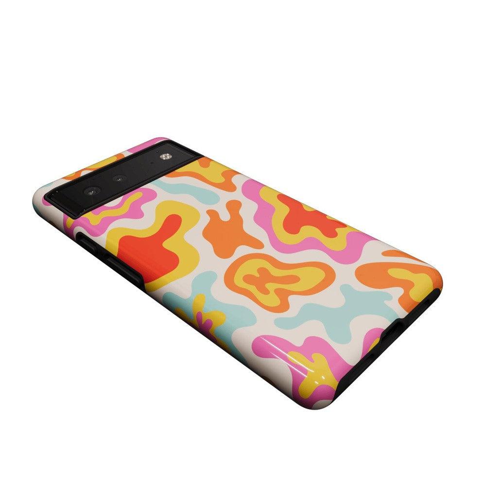Tropical Color Splash | Abstract Retro Google Pixel Case Google Pixel Case Casetry