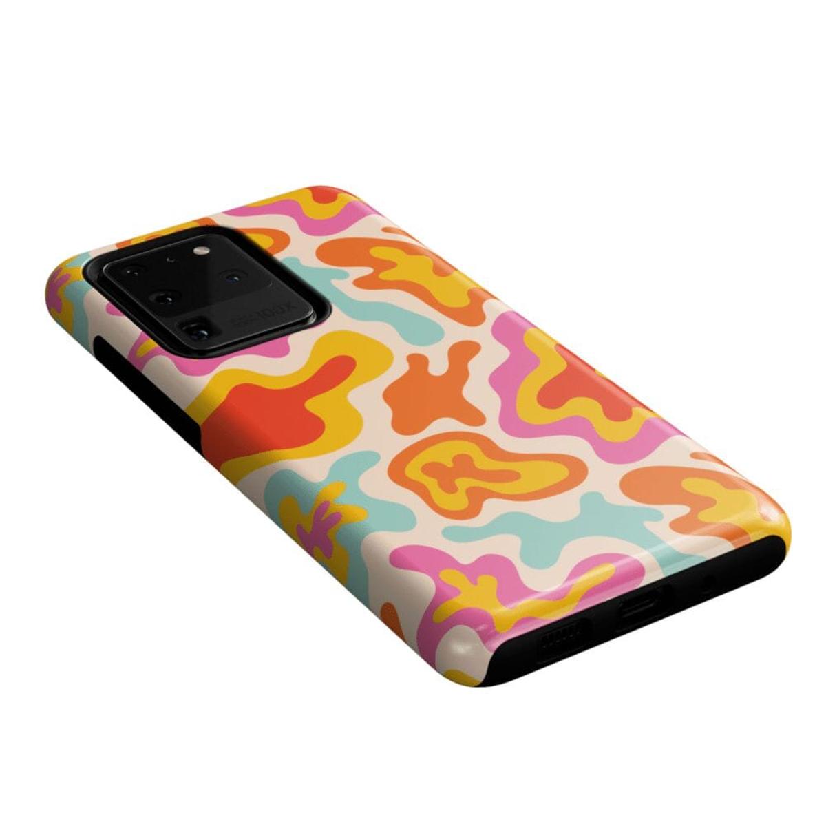 Tropical Color Splash | Abstract Retro Samsung Case Samsung Case Casetry