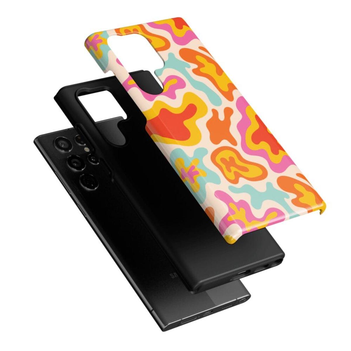 Tropical Color Splash | Abstract Retro Samsung Case Samsung Case Casetry