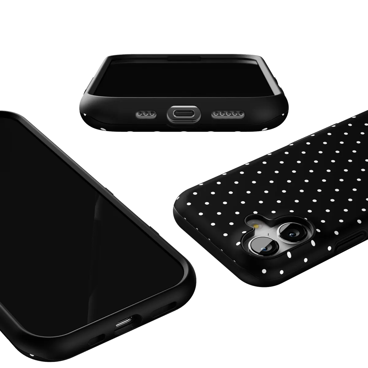 On the Dot | White Polka Dot Case