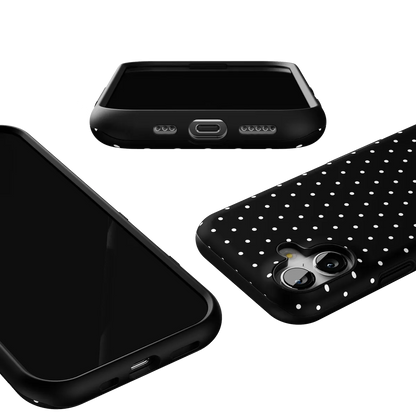On the Dot | White Polka Dot Case