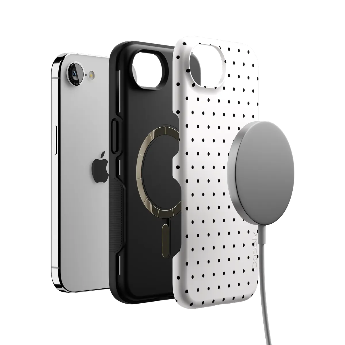 On the Dot | Black Polka Dot Case