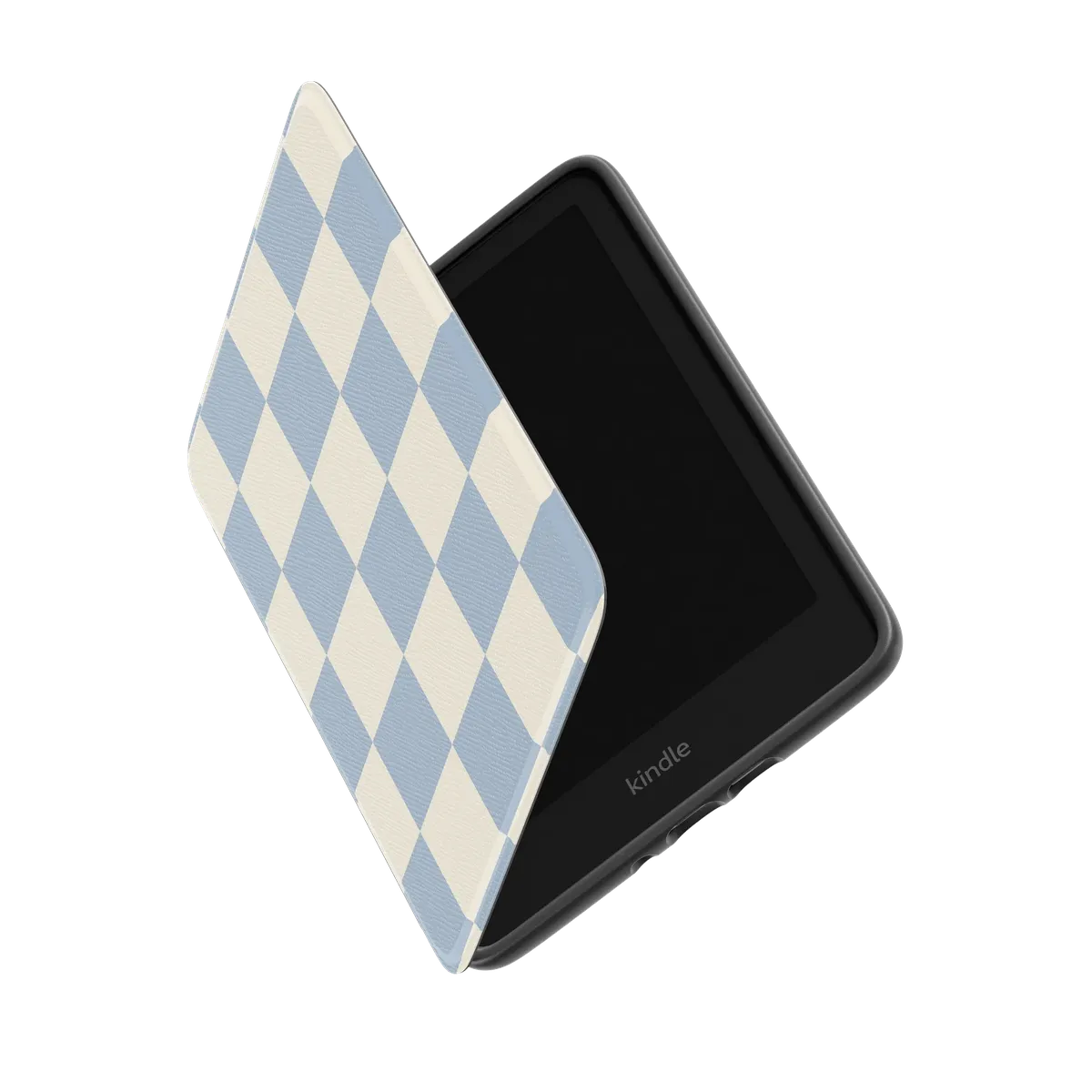 Fit Check | Light Blue Checkerboard Kindle Case