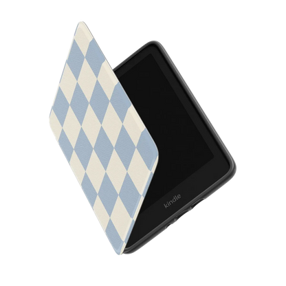 Fit Check | Light Blue Checkerboard Kindle Case