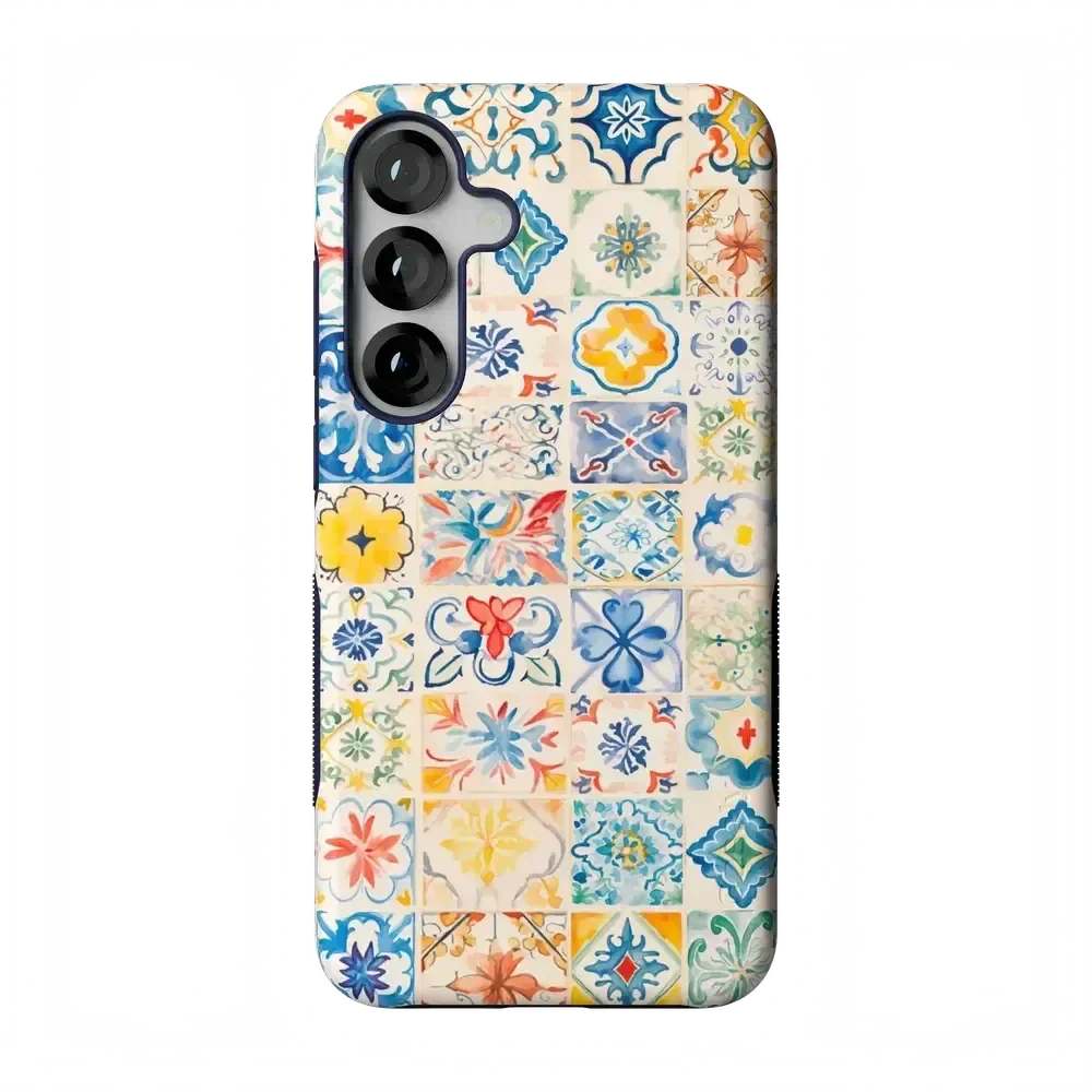 Tuscan Tiles | Dolce Vita Case iPhone Case get.casely Bold Flex + MagSafe® Galaxy S25 Plus