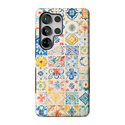 Tuscan Tiles | Dolce Vita Case iPhone Case get.casely Bold Flex + MagSafe® Galaxy S25 Ultra