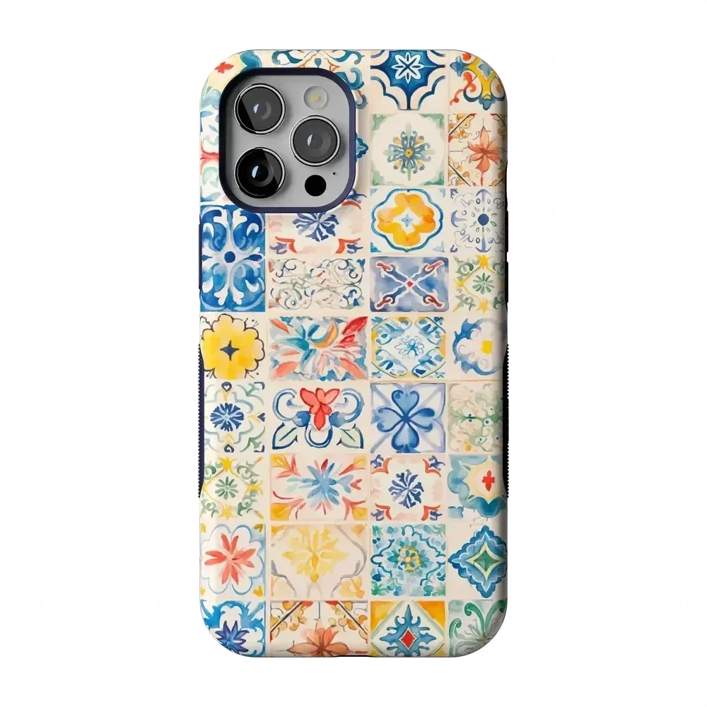 Tuscan Tiles | Dolce Vita Case iPhone Case get.casely Bold Flex + MagSafe® iPhone 12 Pro Max