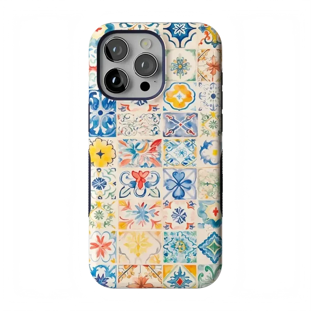 Tuscan Tiles | Dolce Vita Case iPhone Case get.casely Bold + MagSafe® iPhone 15 Pro Max