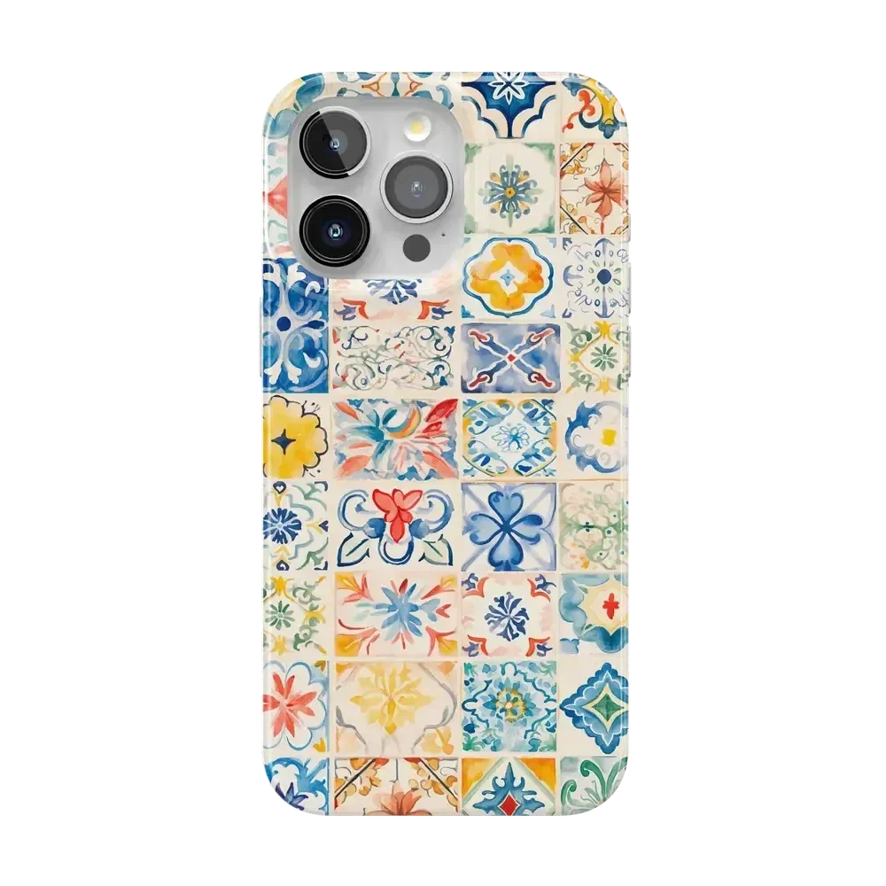 Tuscan Tiles | Dolce Vita Case iPhone Case get.casely Classic + MagSafe® iPhone 15 Pro Max