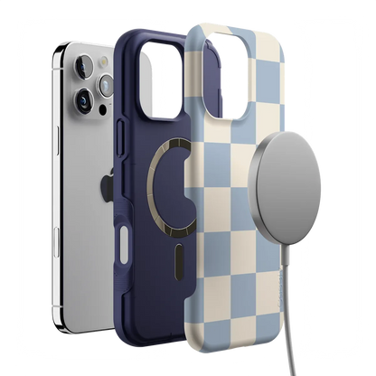 Fit Check | Light Blue Checkerboard Case