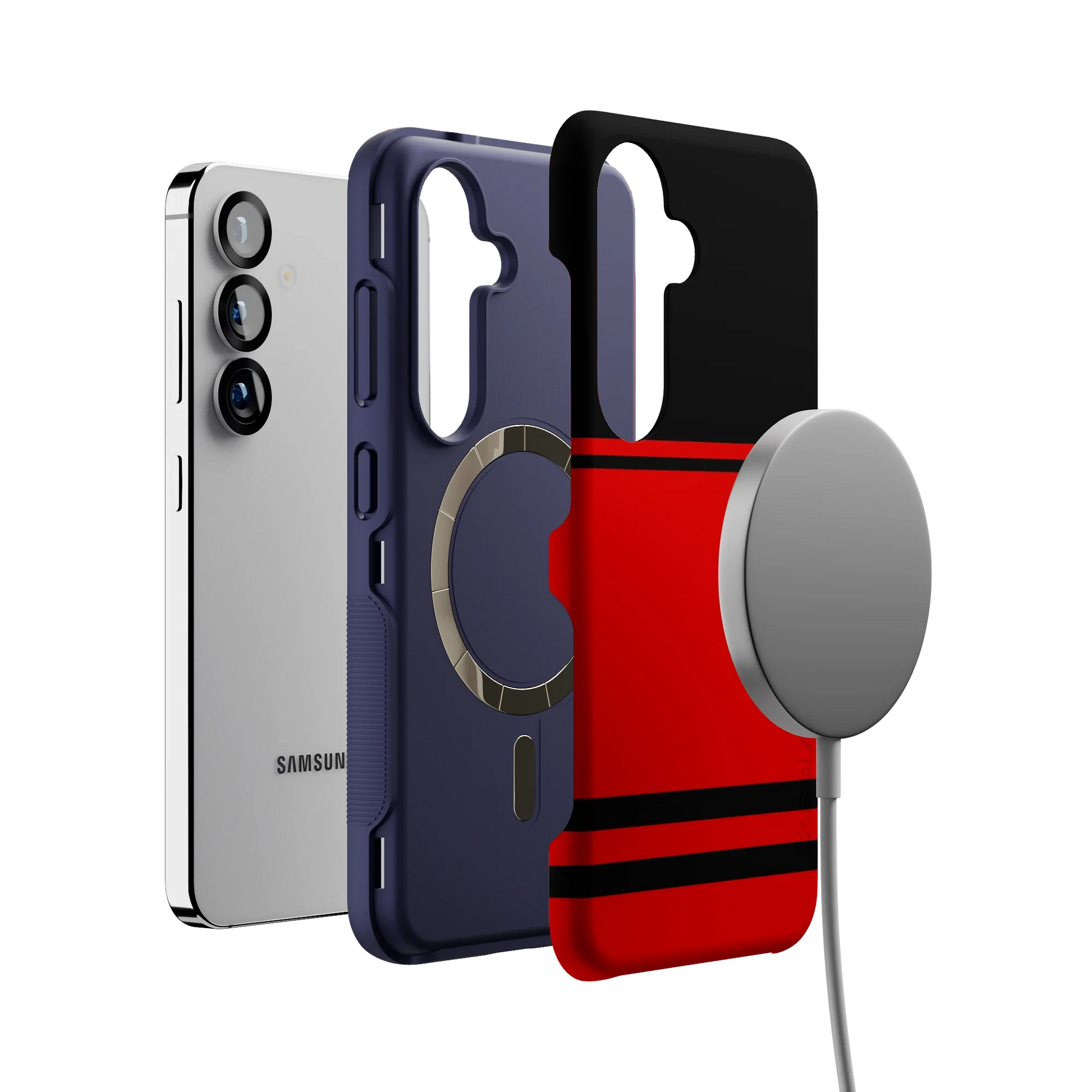 Storm Warning | Black & Red Stripes Case