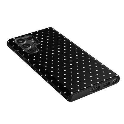 On the Dot | White Polka Dot Case