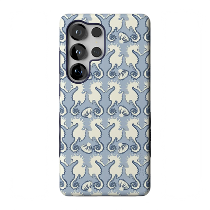 Seahorse Drift | Coastal Blues Case - Galaxy S25 Ultra