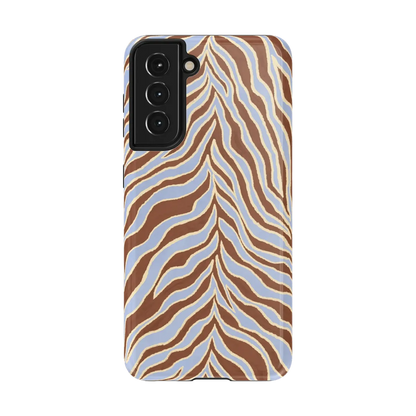 Untamed | Brown & Blue Zebra Case - Galaxy S21