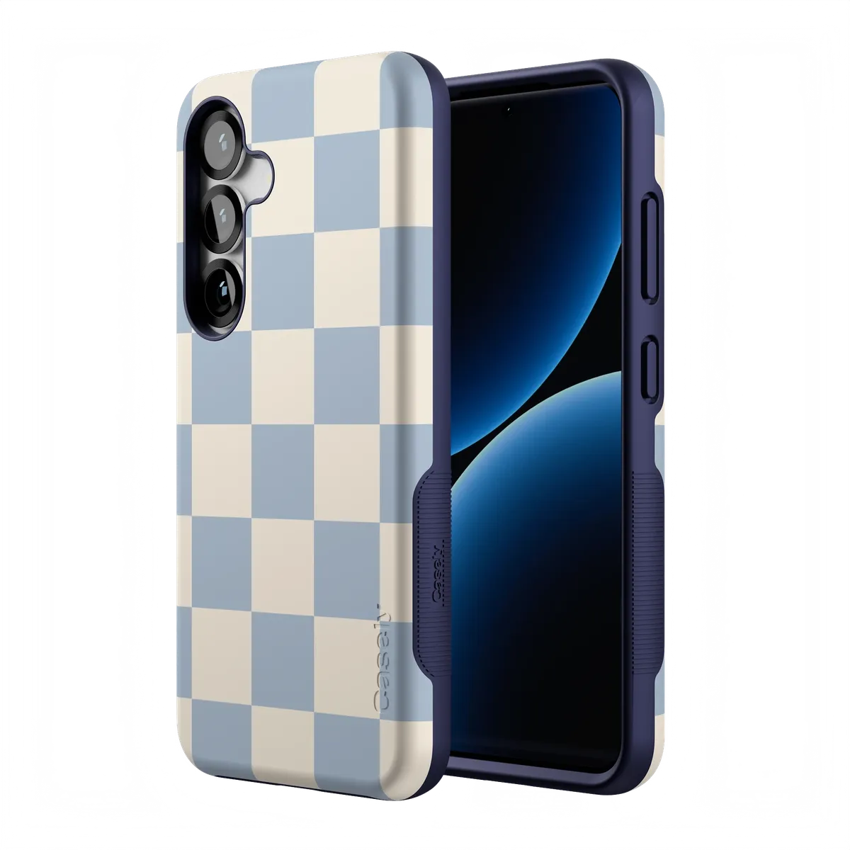 Fit Check | Light Blue Checkerboard Case