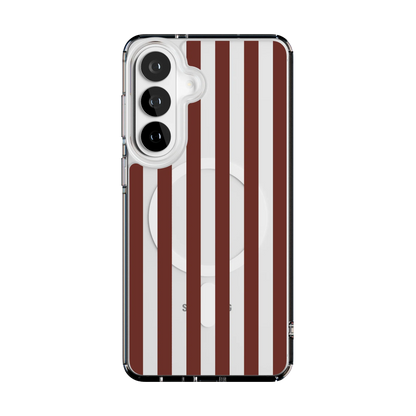 Sunday in Brooklyn | Burgundy Stripes Case - Galaxy S25
