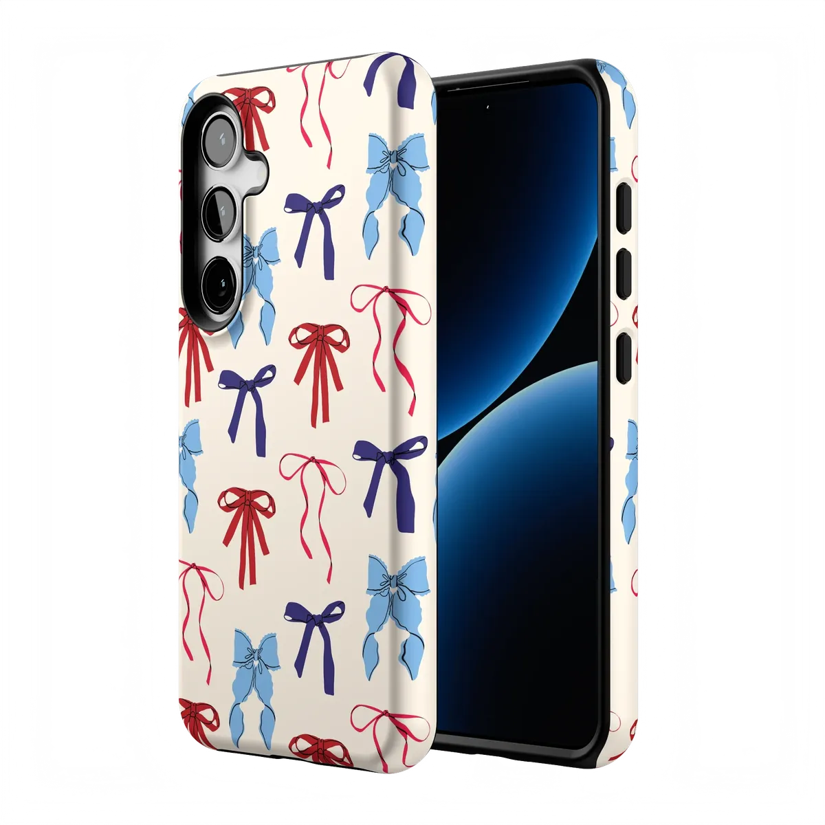 American Girlie | Red White & Blue Bows Case