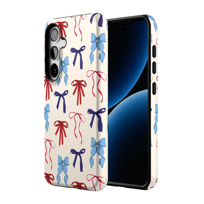 American Girlie | Red White & Blue Bows Case