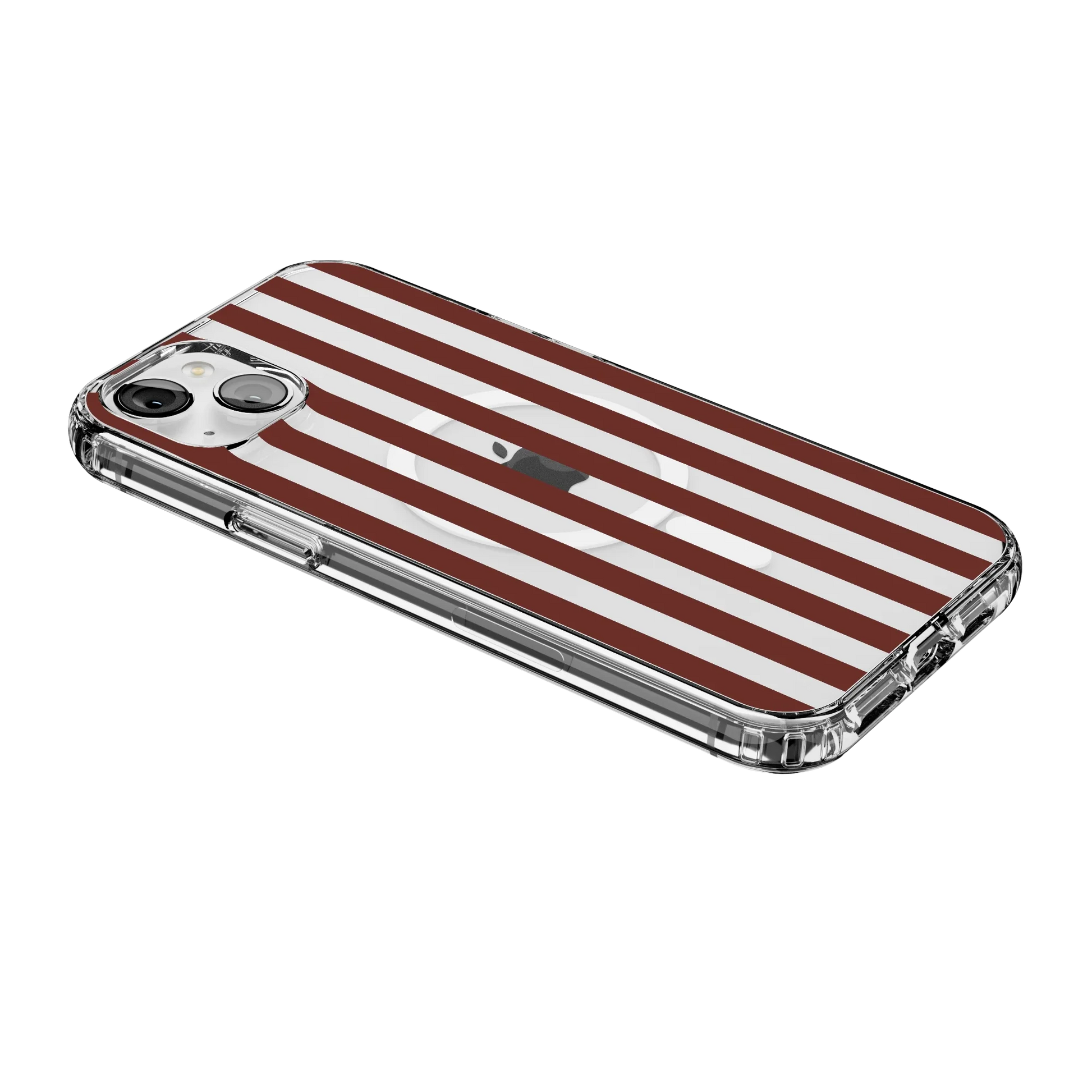 Sunday in Brooklyn | Burgundy Stripes Case