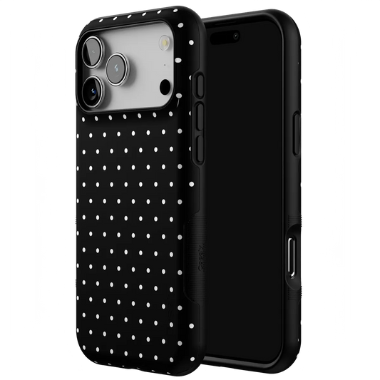 On the Dot | White Polka Dot Case