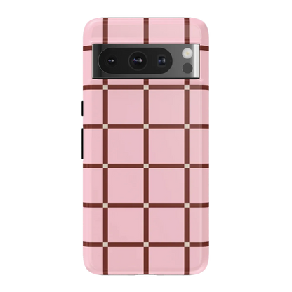 Uptown Gridlock | Pink Checkerboard Case