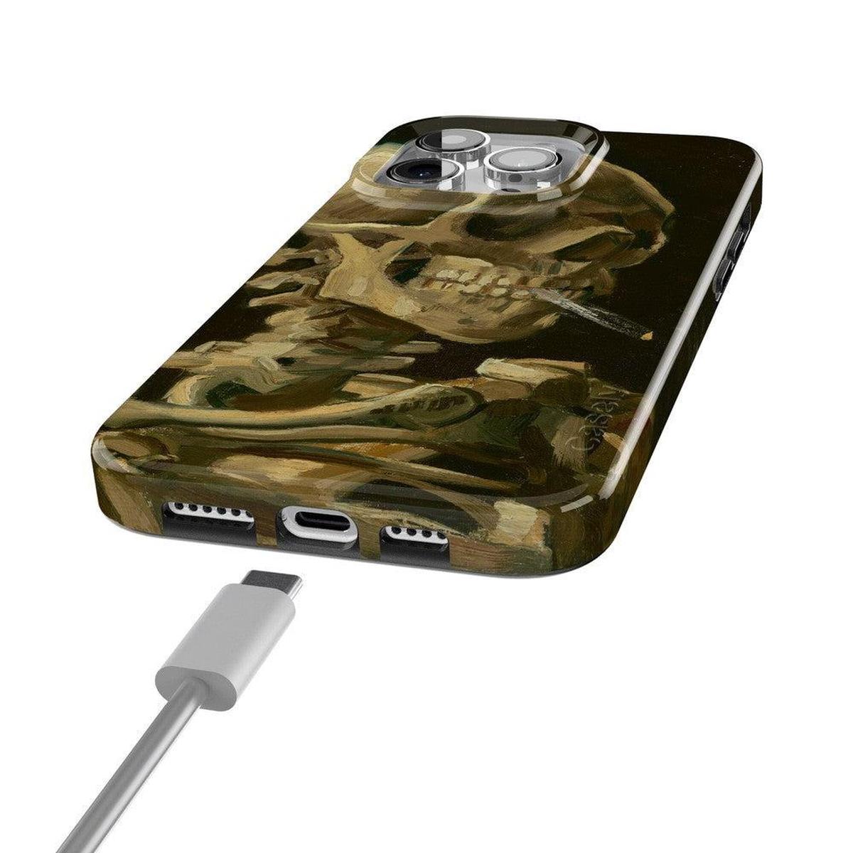 Van Gogh | Skull of a Skeleton with Burning Cigarette Phone Case iPhone Case Van Gogh Museum