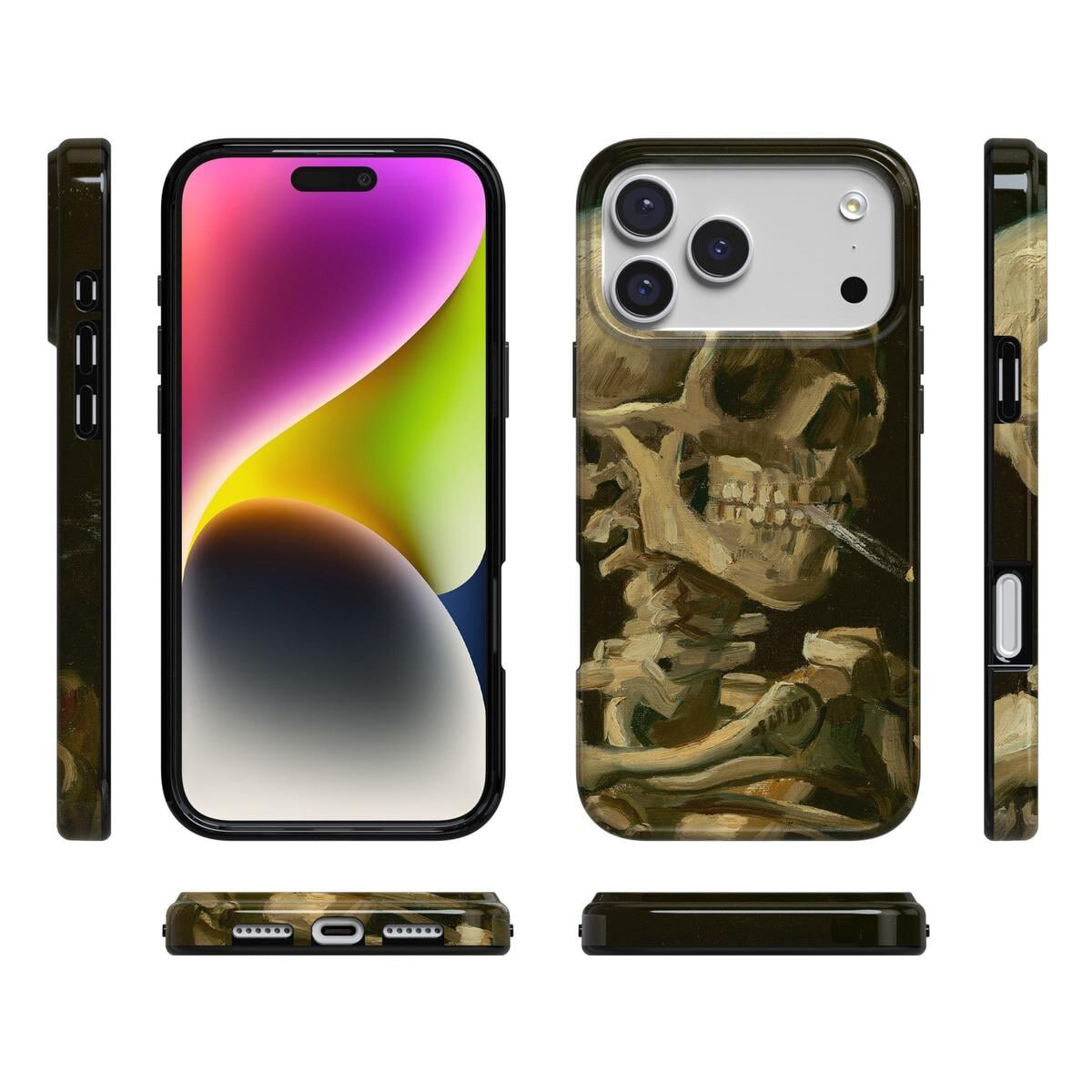 Van Gogh | Head of a Skeleton with a Burning Cigarette Phone Case iPhone Case Van Gogh Museum