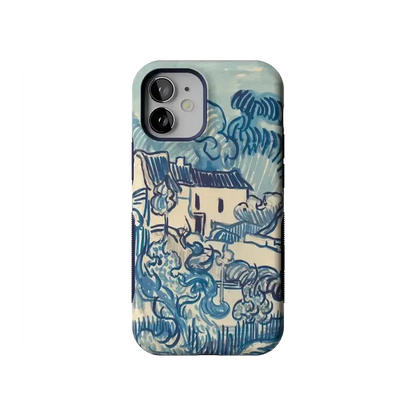 Van Gogh | Landscape With Houses Phone Case iPhone Case Van Gogh Museum Bold Flex + MagSafe® iPhone 12 Mini